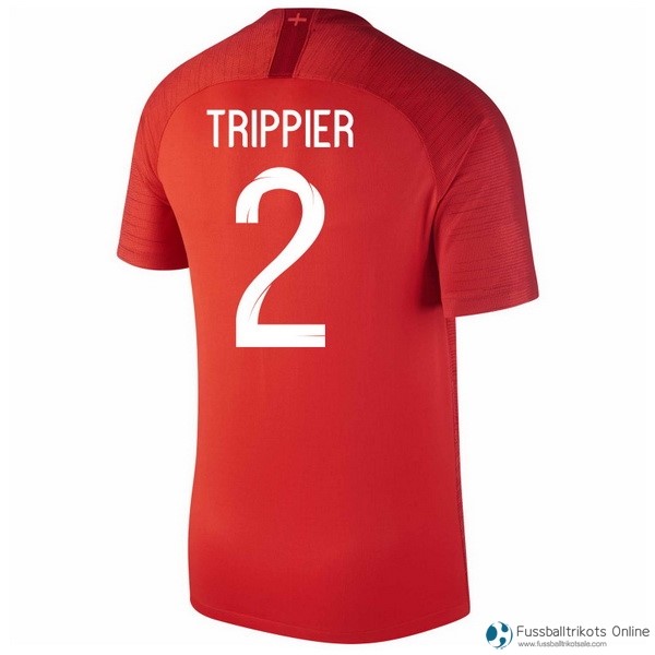 England Trikot Auswarts Trippier 2018 Rote Fussballtrikots Günstig